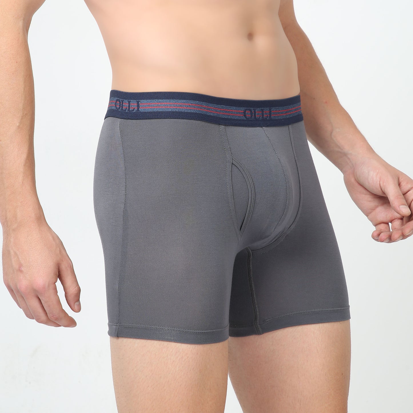 Men's Micro Modal Grey Boxer Brief