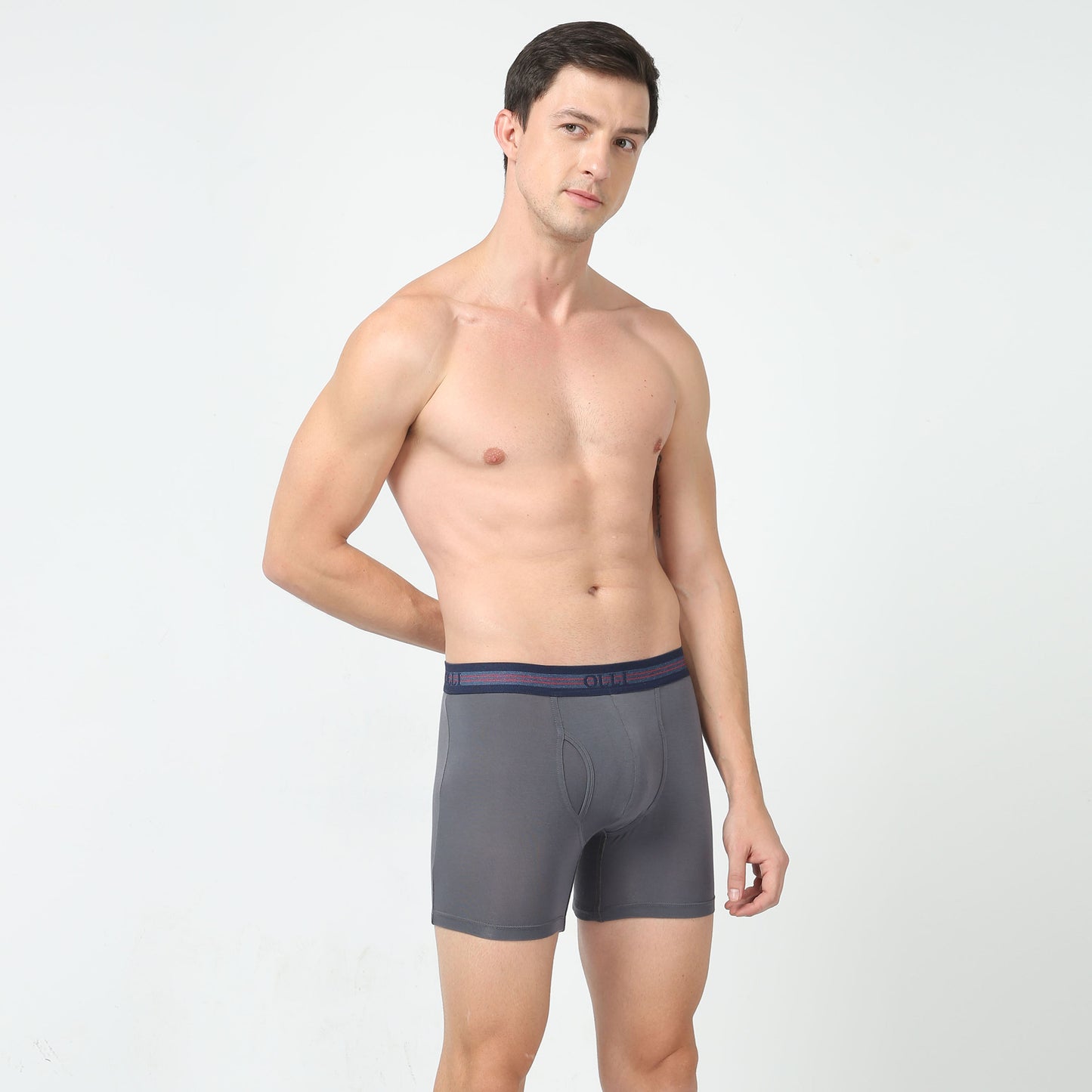 Men's Micro Modal Grey Boxer Brief