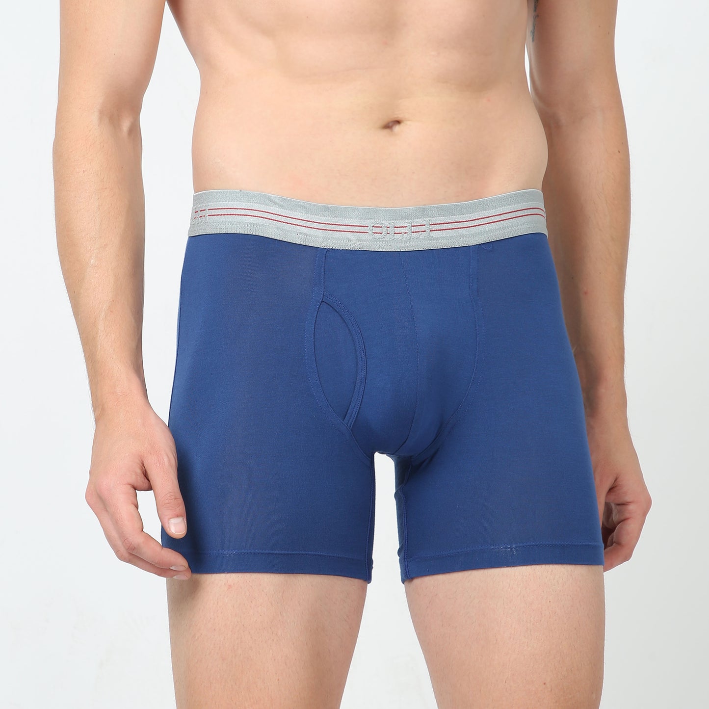 Men's Micro Modal Blue Boxer Brief
