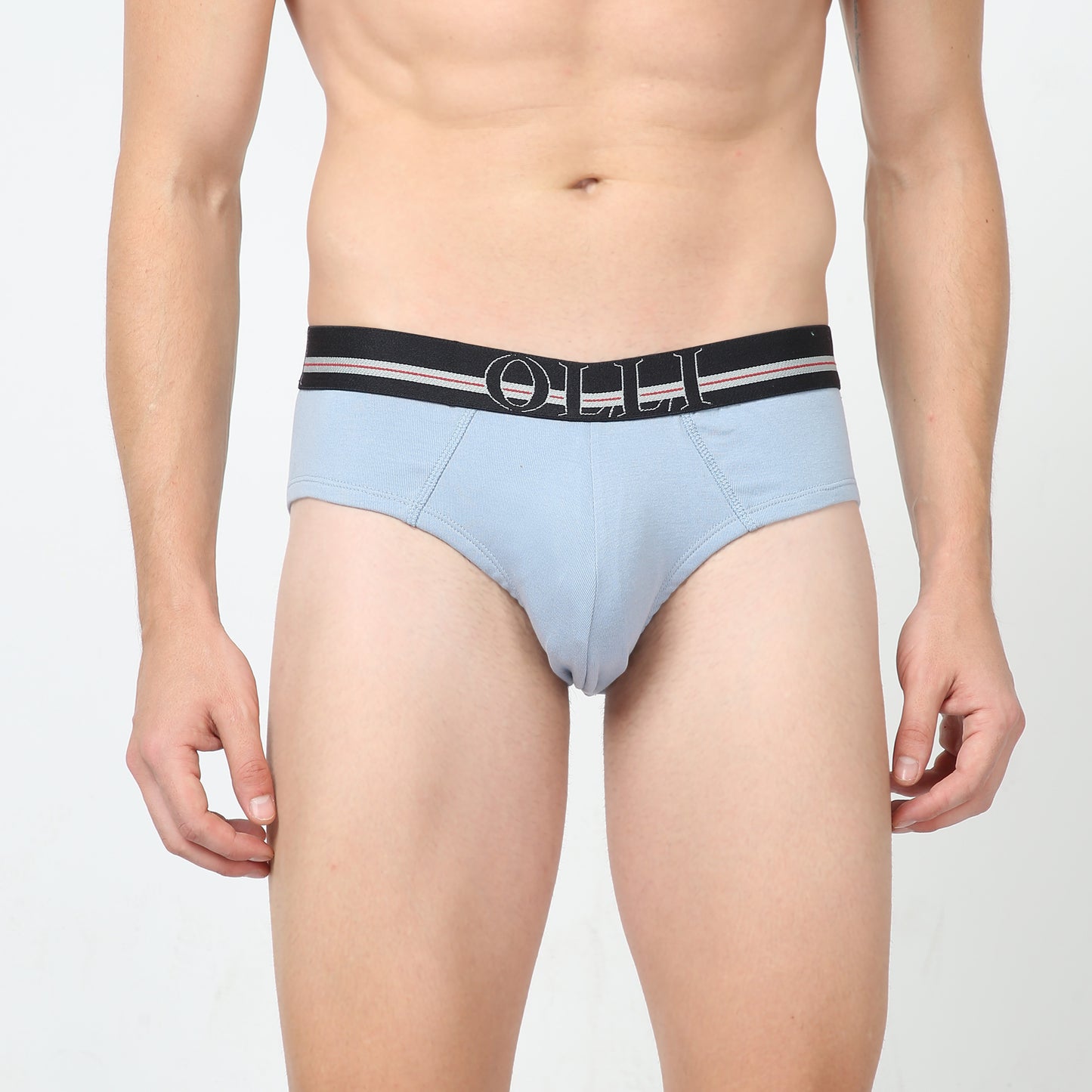 Men's super Combed Cotton Rib Sky Blue Brief