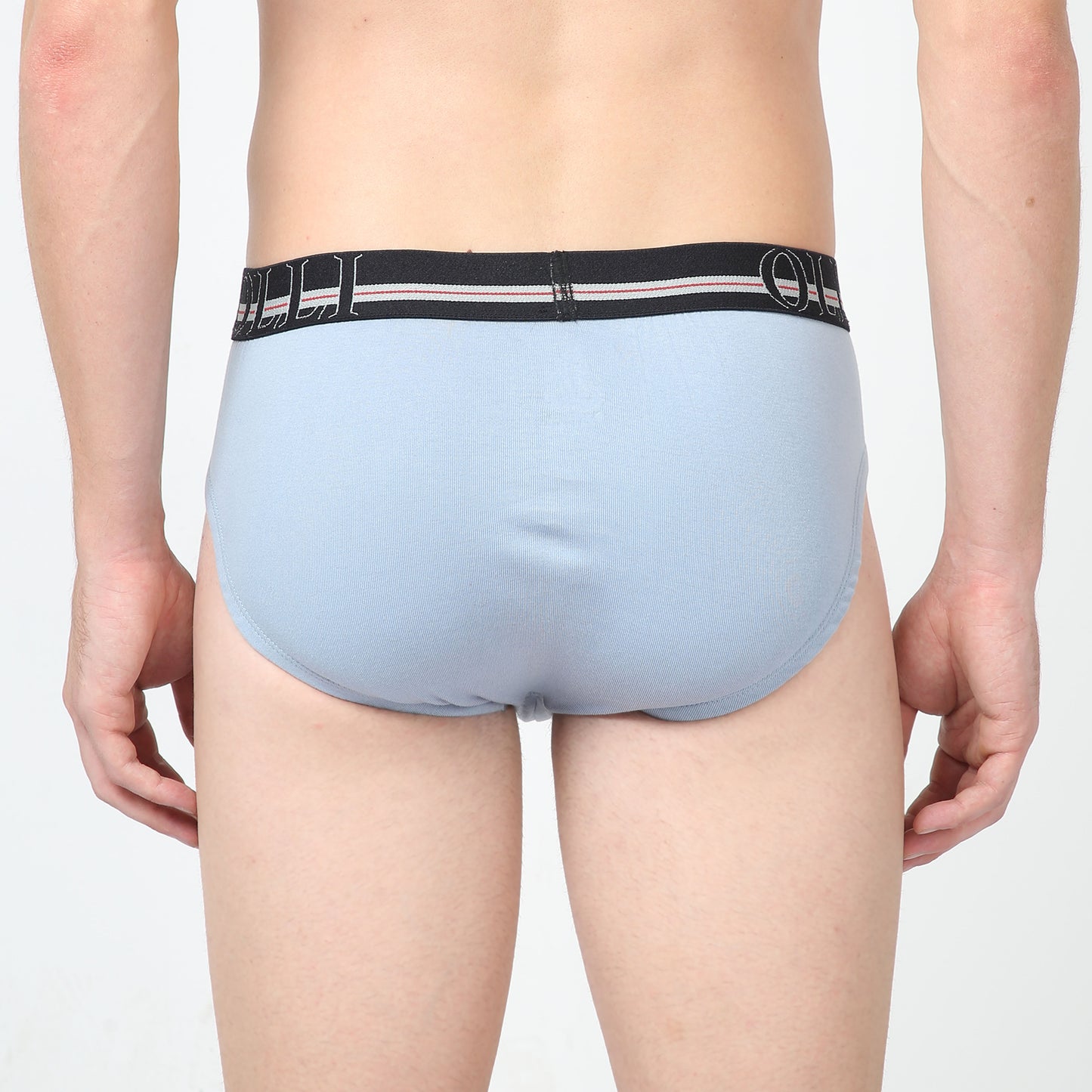 Men's super Combed Cotton Rib Sky Blue Brief