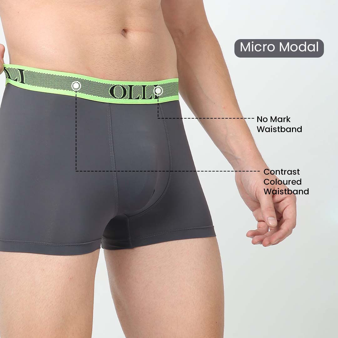 Men's Microfiber Grey Trunk