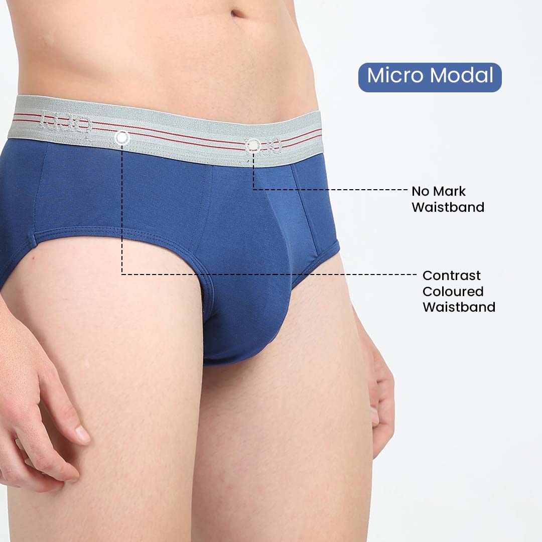Men's Micro Modal Blue Brief