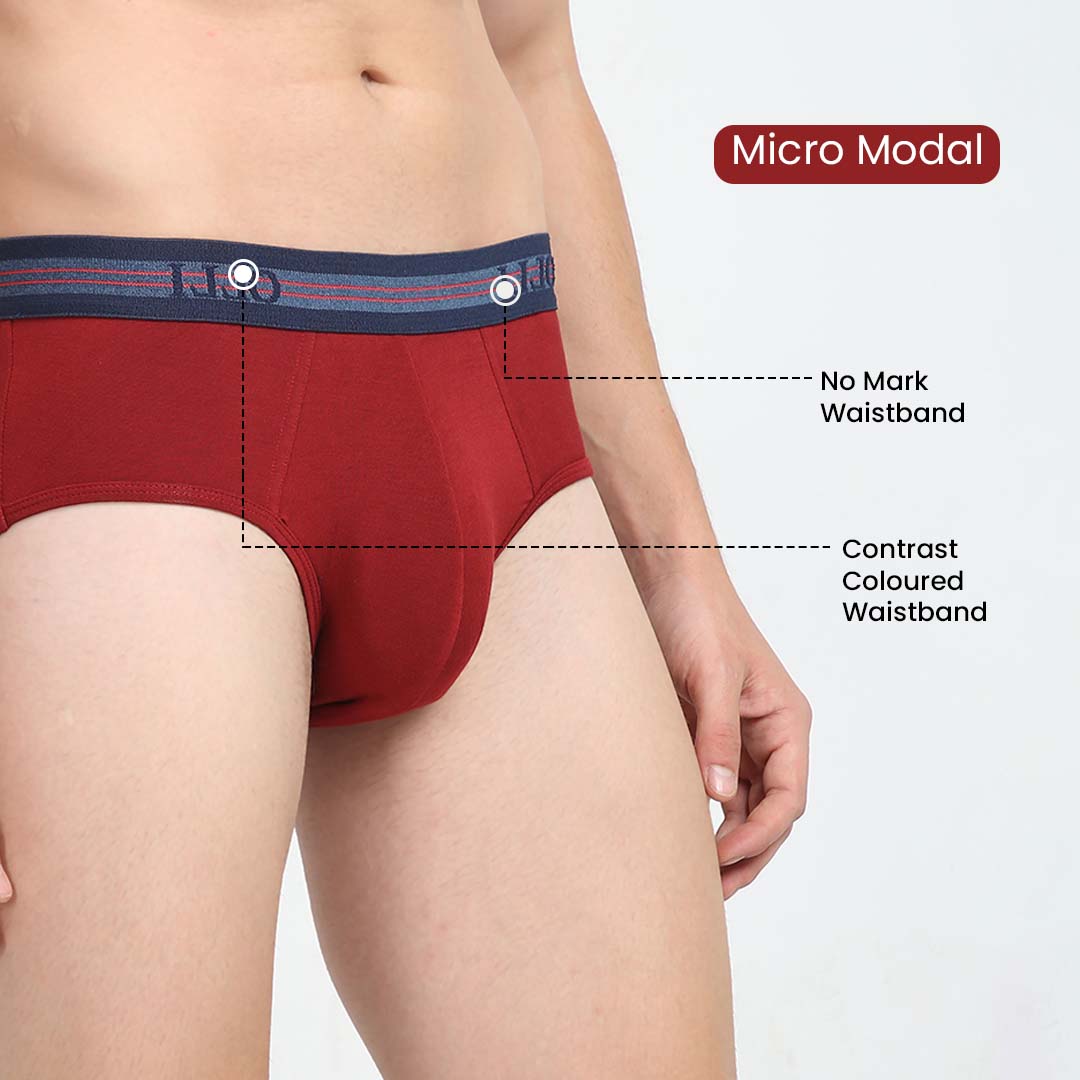 Men's Micro Modal Rust Brief