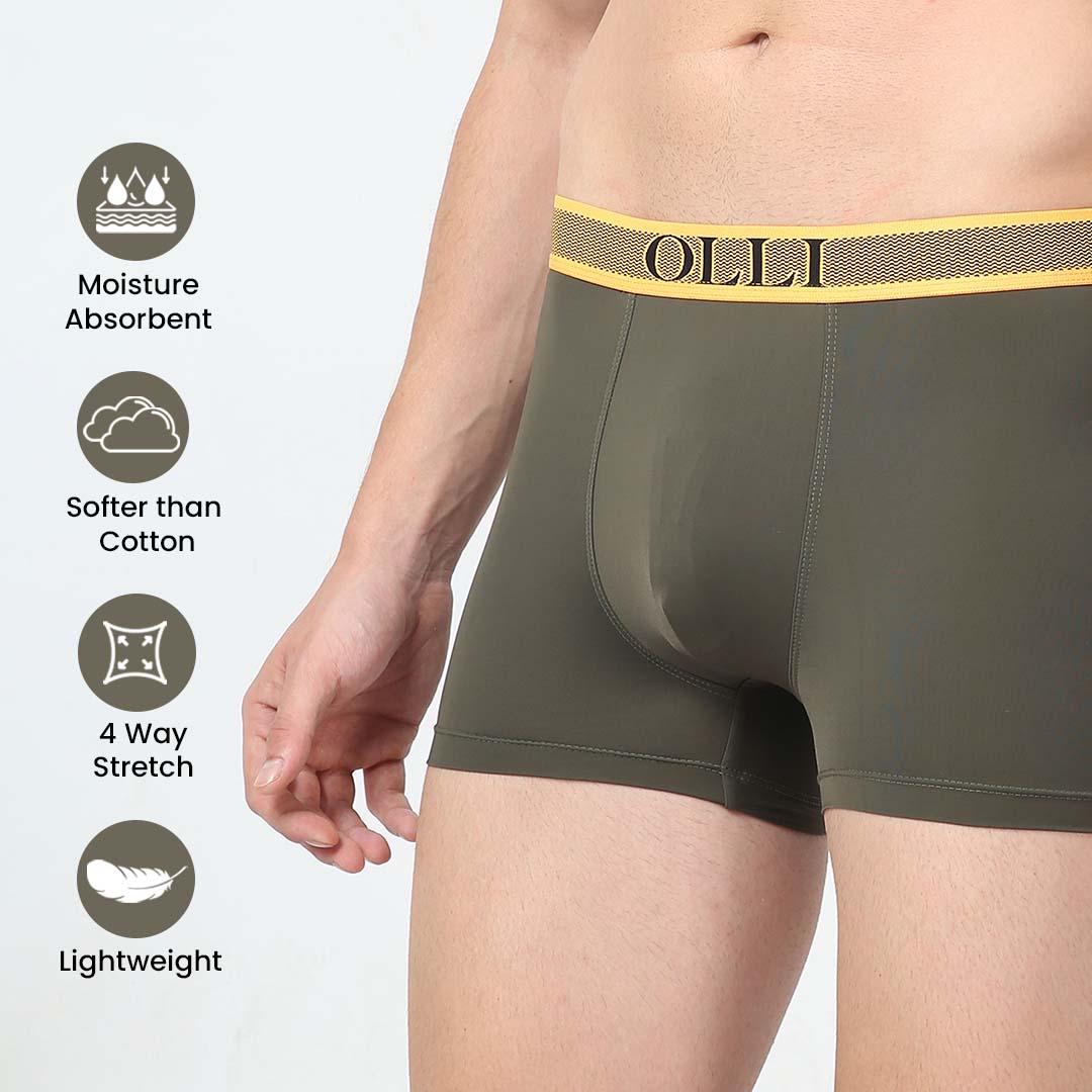 Men's Microfiber Olive Trunk