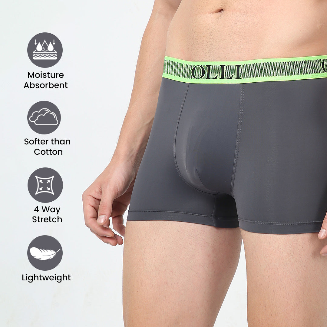 Men's Microfiber Grey Trunk