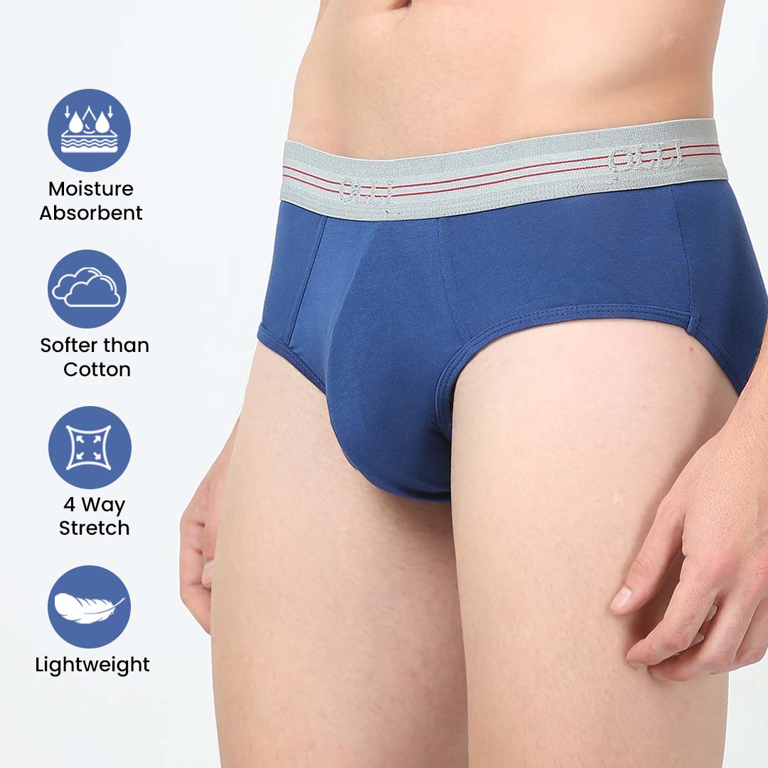 Men's Micro Modal Blue Brief