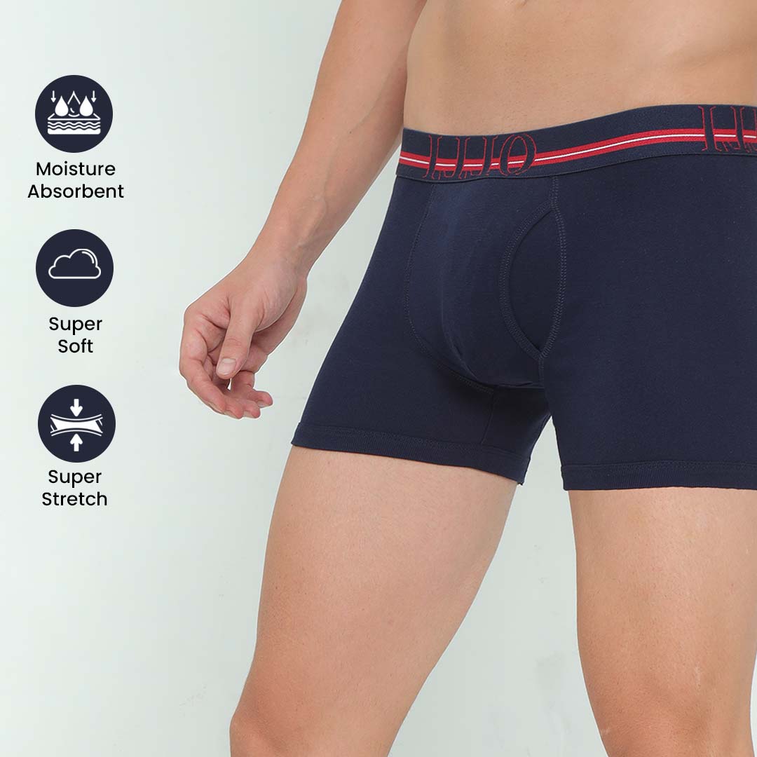 Men's super Combed Cotton Navy Trunk