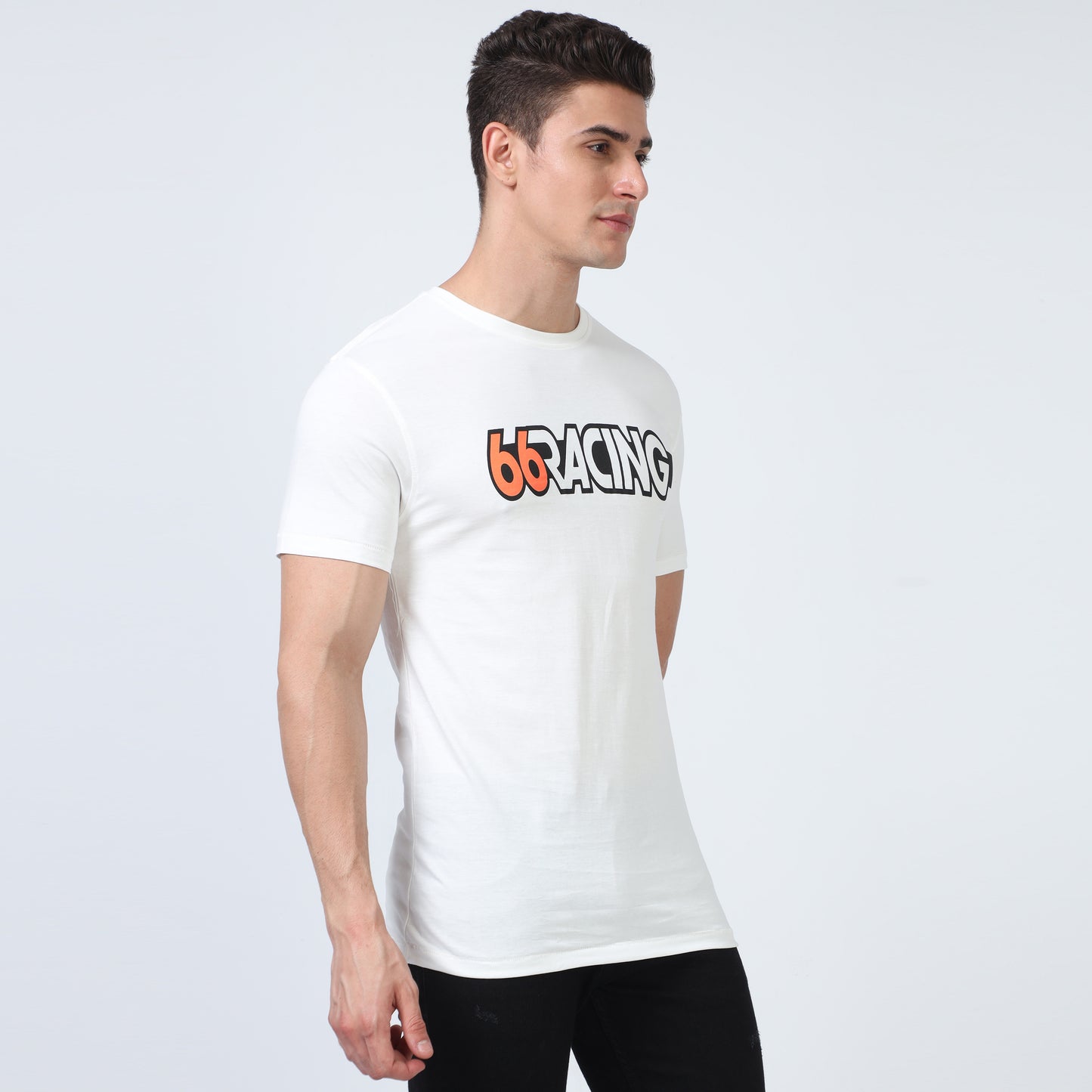 White Crew Neck Cotton T-Shirt