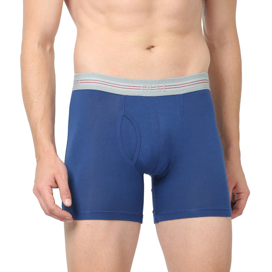 Men's Micro Modal Blue Boxer Brief