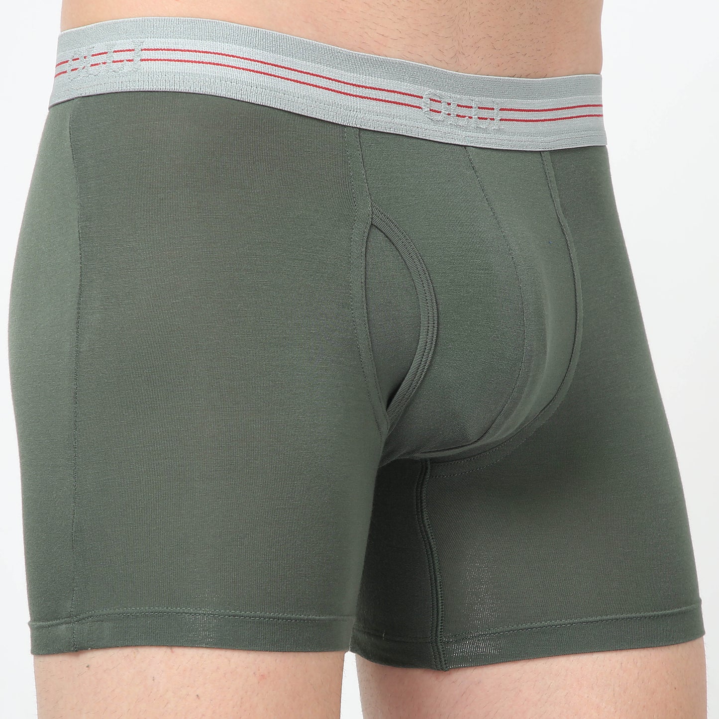 Men's Micro Modal Olive Boxer Brief