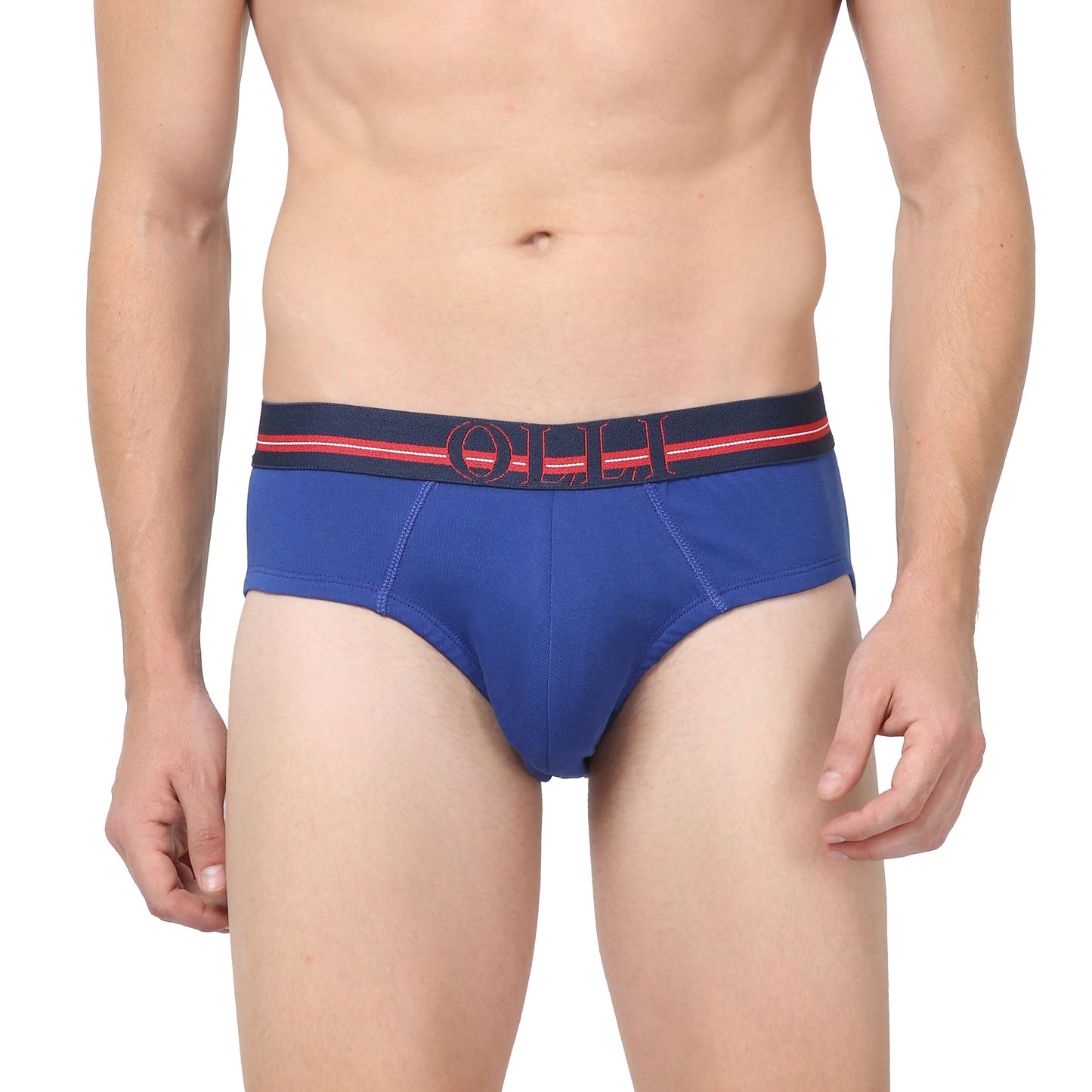 Men's super Combed Cotton Rib Blue Brief