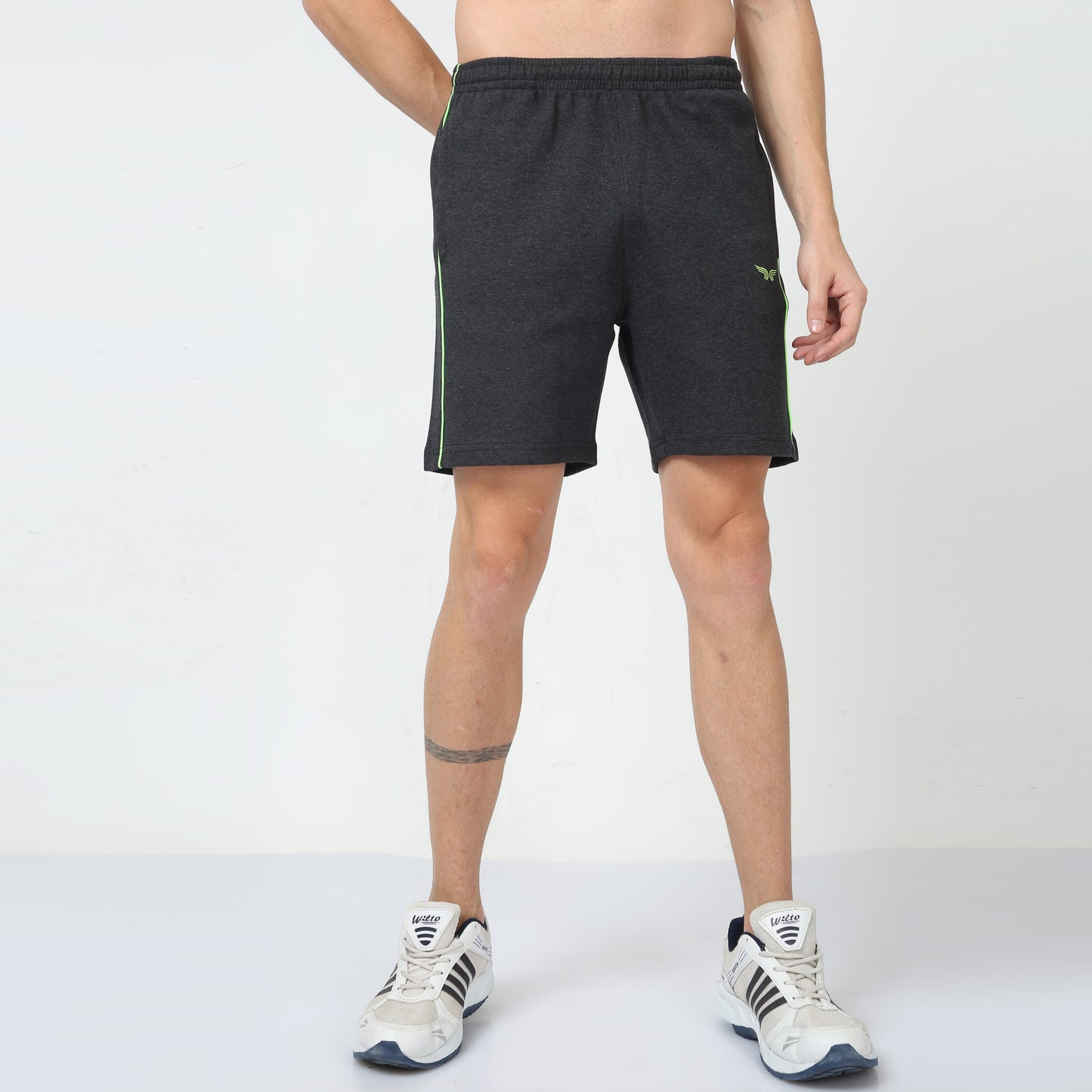 black cotton shorts