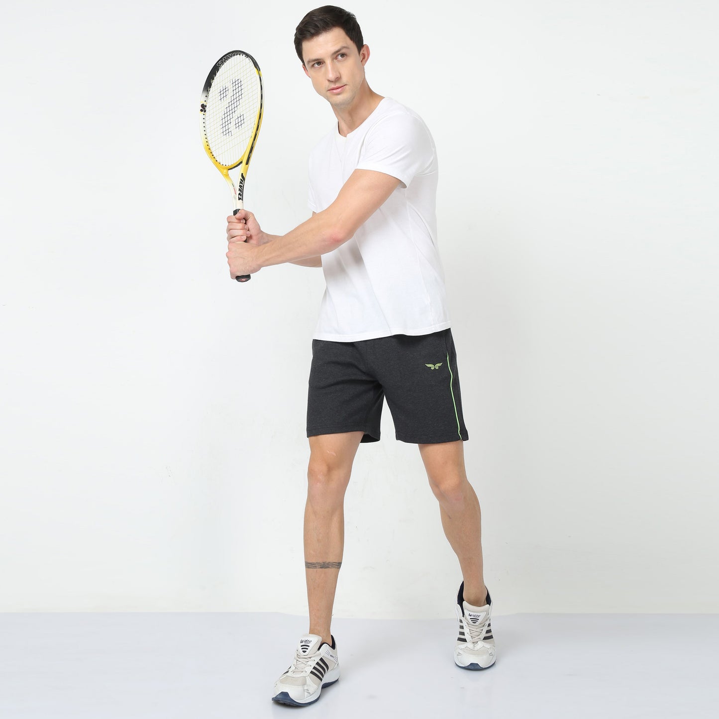 black cotton shorts