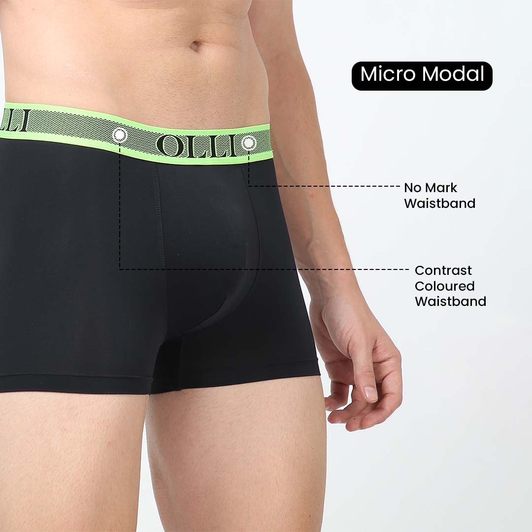 Men's Microfiber Black Trunk