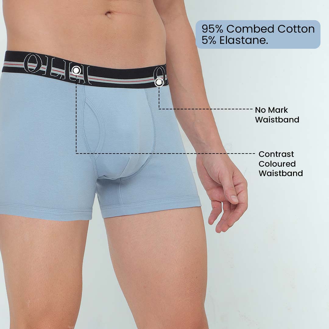 Men's super Combed Cotton Sky Blue Trunk