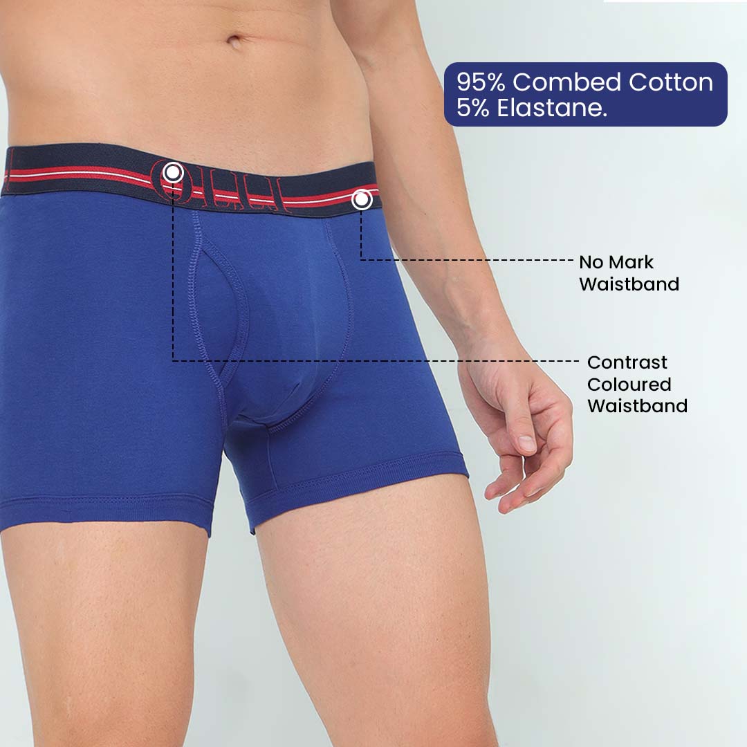 Men's super Combed Cotton Blue Trunk