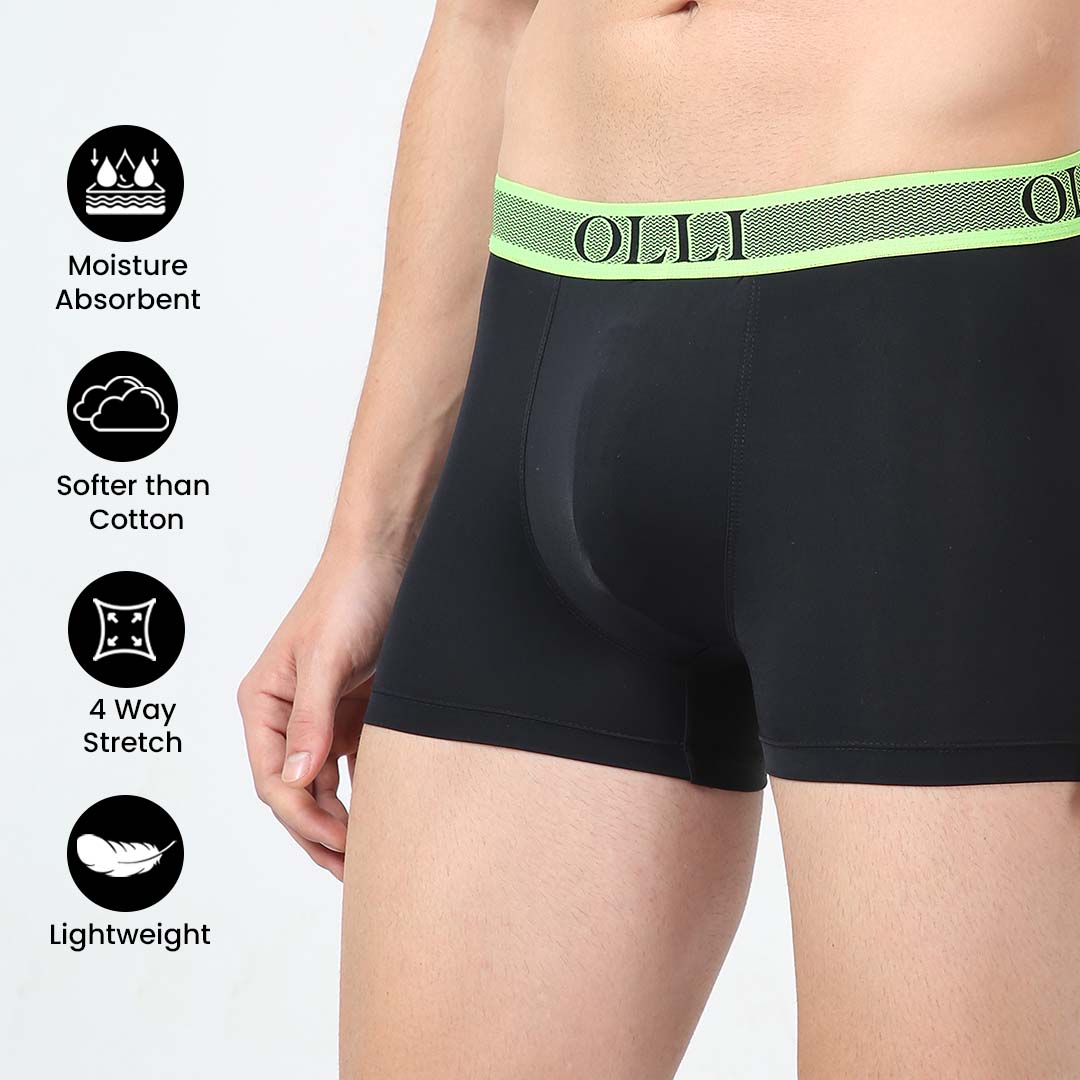 Men's Microfiber Black Trunk