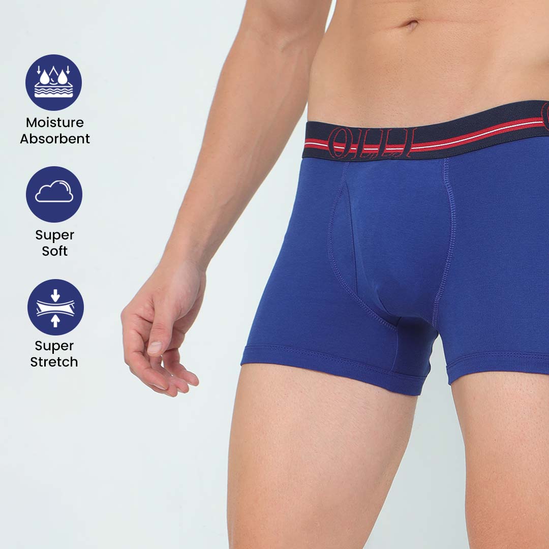 Men's super Combed Cotton Blue Trunk