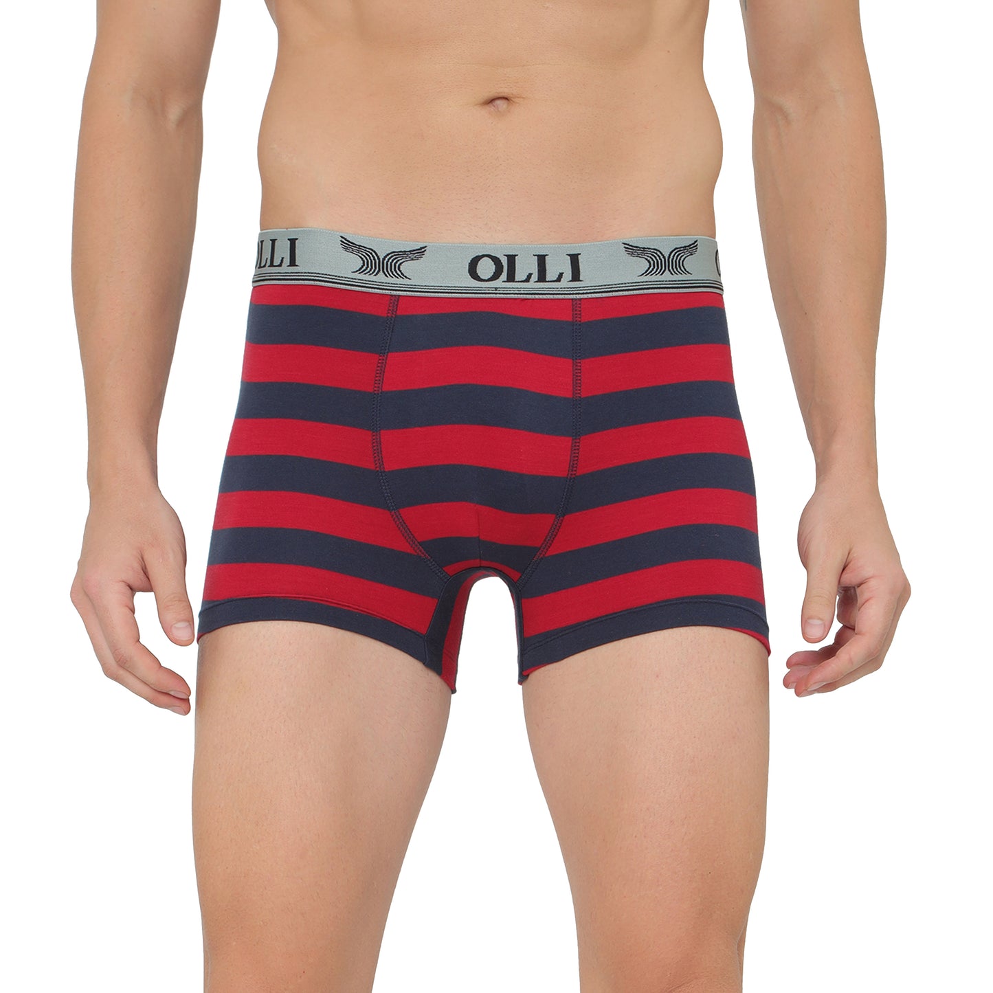 Men's Super Combed Cotton Maroon and Navy Trunk