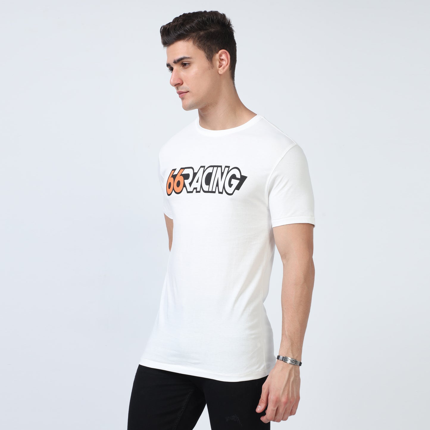 White Crew Neck Cotton T-Shirt