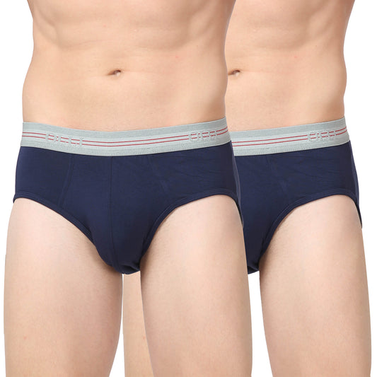 Men's Navy Micro Modal  Elastane Stretch Brief (Pack of 2)